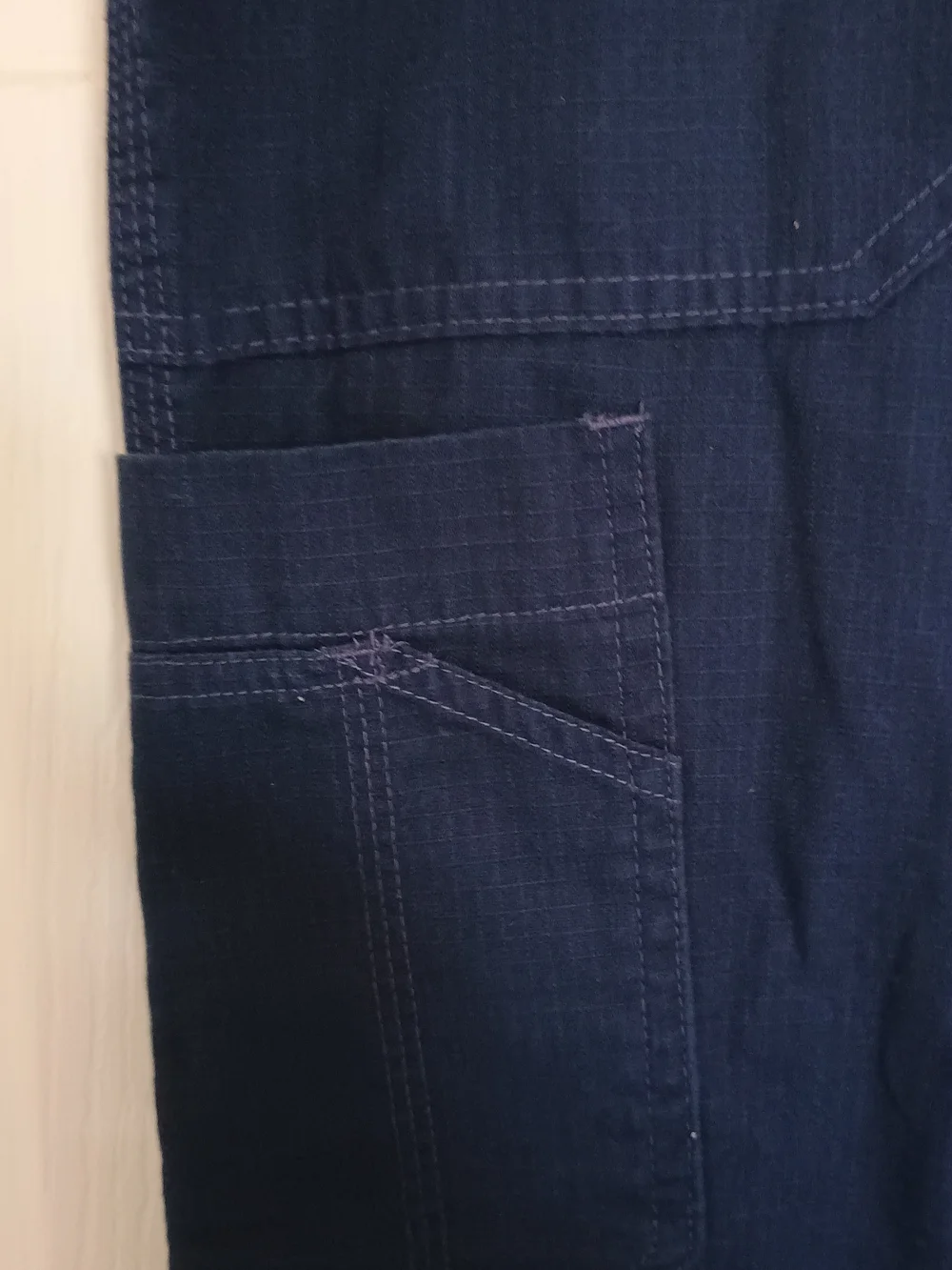 EUC Carhartt C54108 Men’s XL Blue Ripstop Cargo Work Pants Utility Elastic Waist